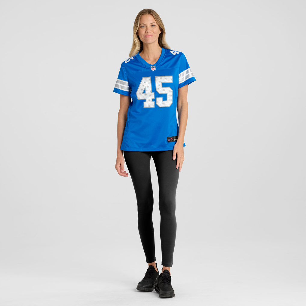 Women's Detroit Lions Devin White Blue Team Game Jersey