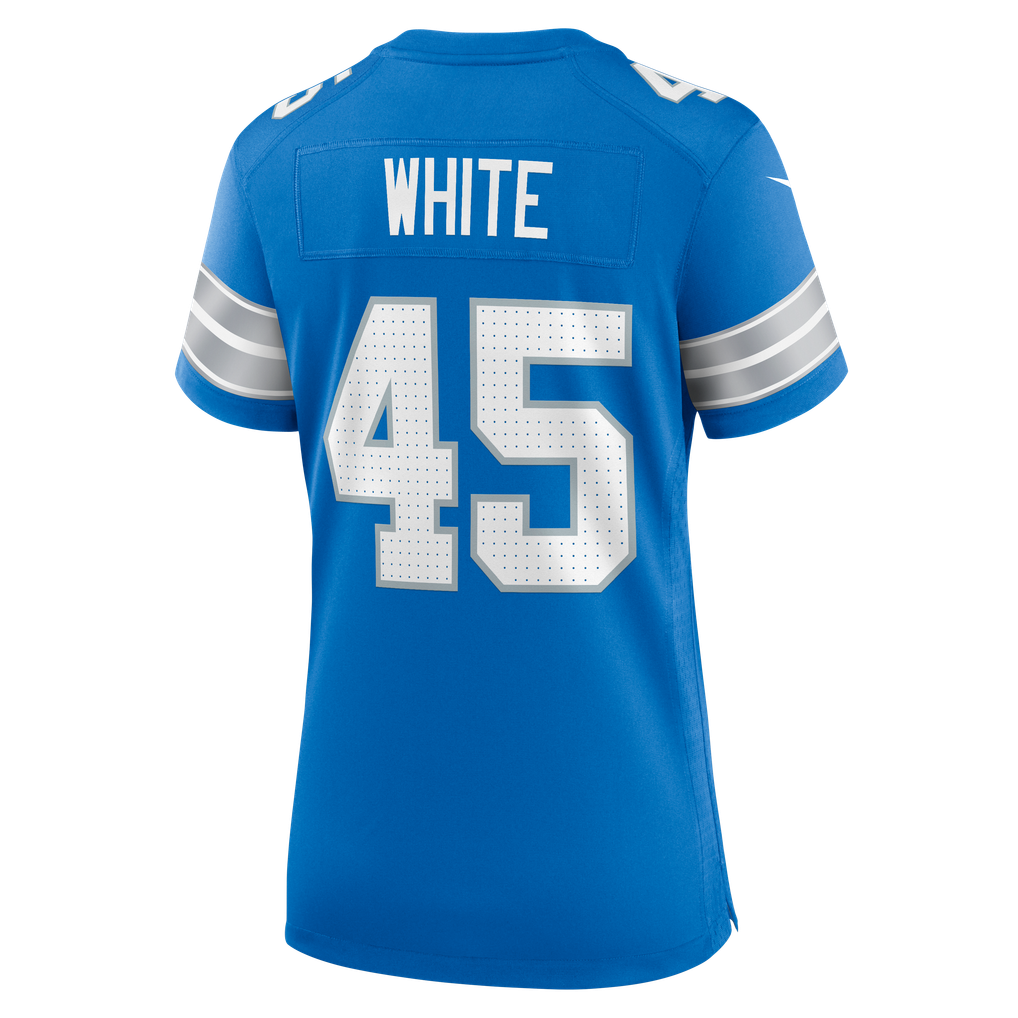 Women's Detroit Lions Devin White Blue Team Game Jersey