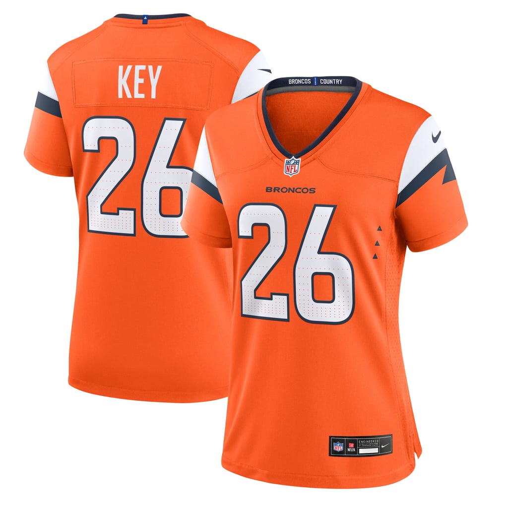 Women's Denver Broncos Devon Key Orange Team Game Jersey