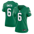 Women's Philadelphia Eagles DeVonta Smith Kelly Green Player Jersey