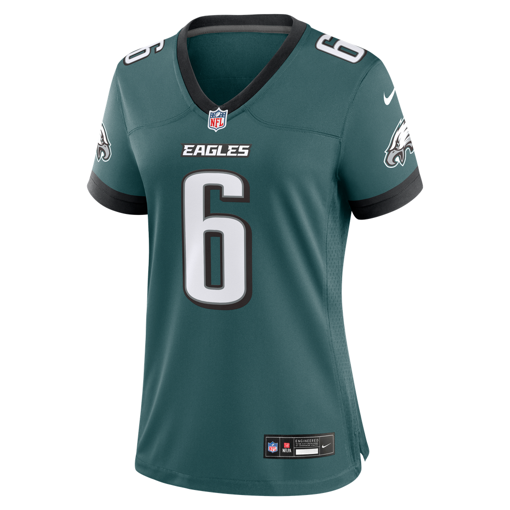 Women's Philadelphia Eagles DeVonta Smith Midnight Green Team Game Jersey