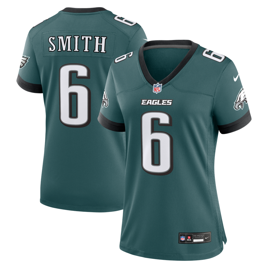 Women's Philadelphia Eagles DeVonta Smith Midnight Green Team Game Jersey