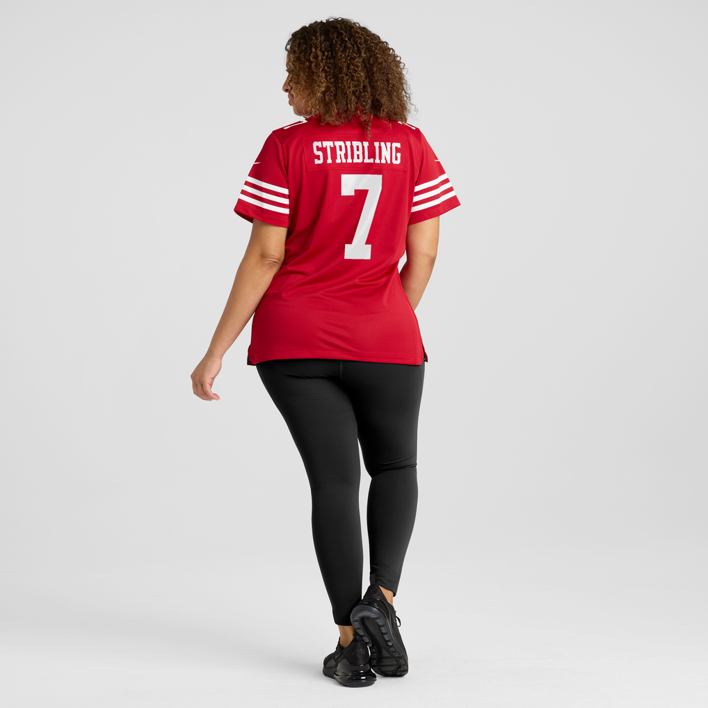Women's San Francisco 49ers De'Zhaun Stribling Scarlet Team Game Jersey