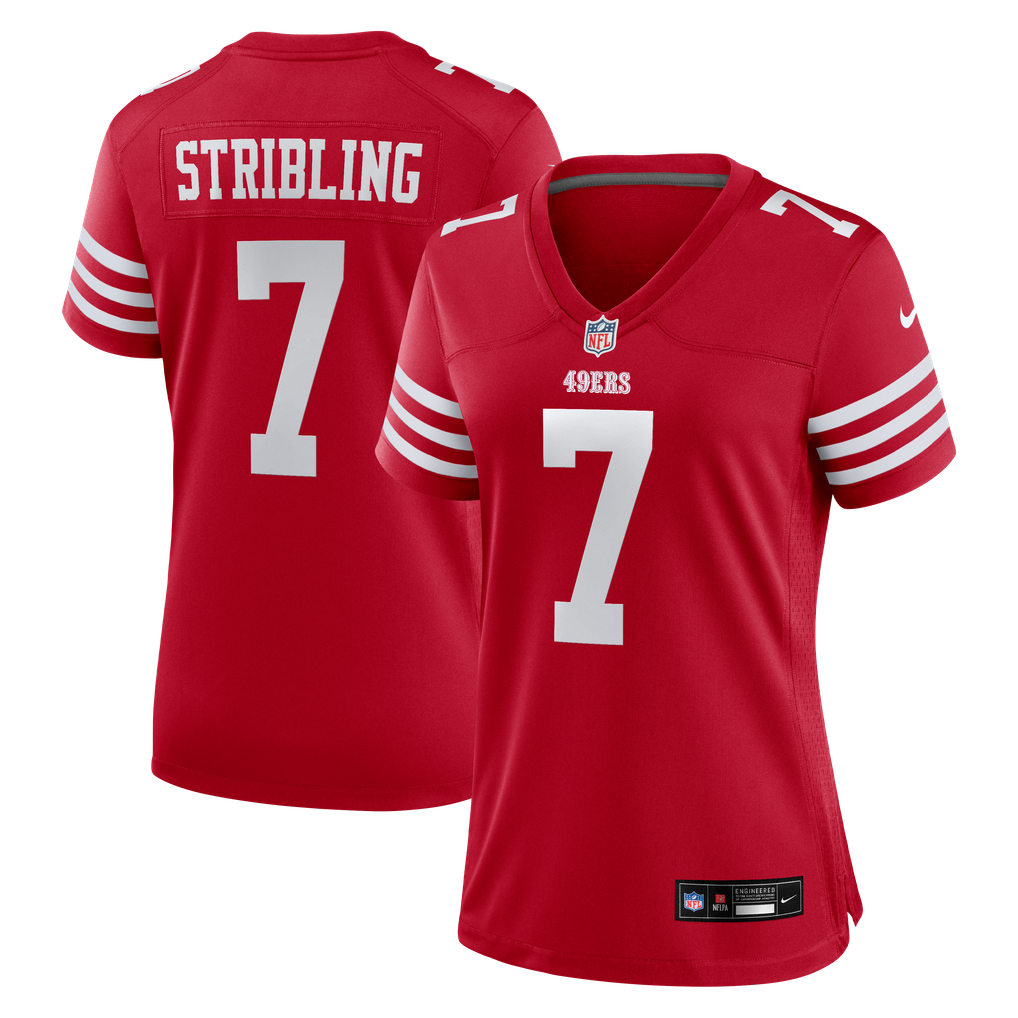Women's San Francisco 49ers De'Zhaun Stribling Scarlet Team Game Jersey