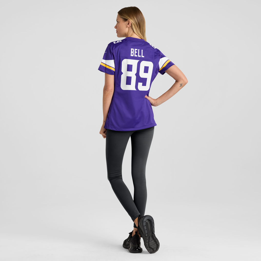 Women's Minnesota Vikings Dillon Bell Purple Team Game Jersey