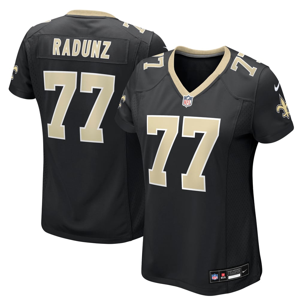 Women's New Orleans Saints Dillon Radunz Black Team Game Jersey