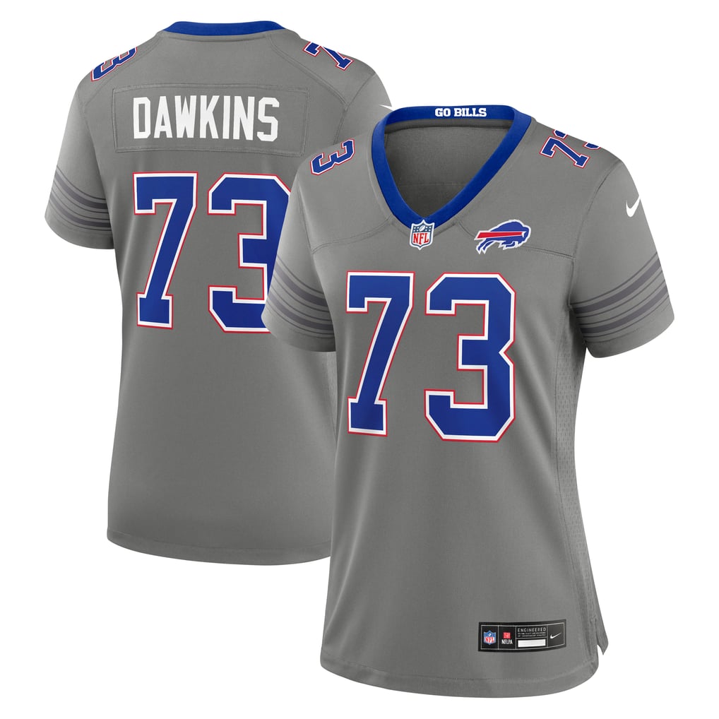 Women's Buffalo Bills Dion Dawkins Gray Nickel City Game Jersey