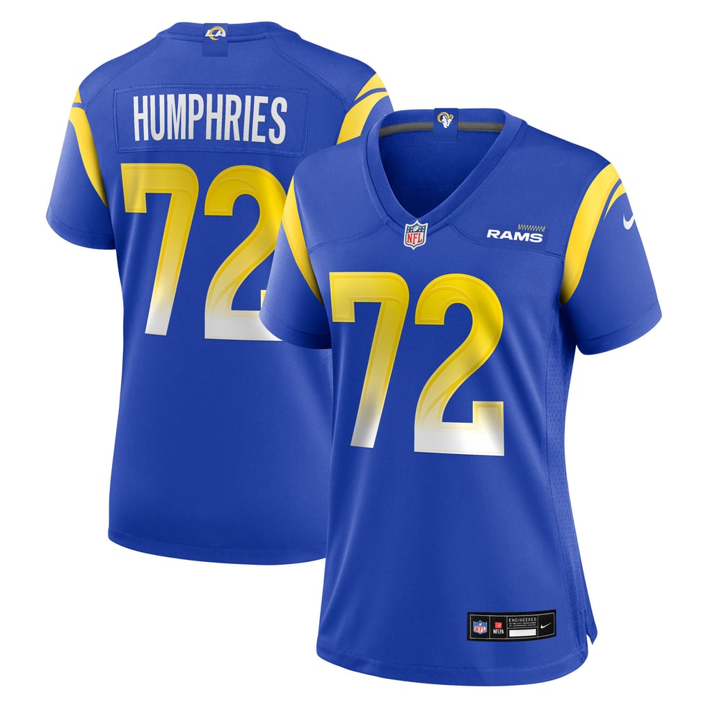 Women's Los Angeles Rams D.J. Humphries Royal Team Game Jersey