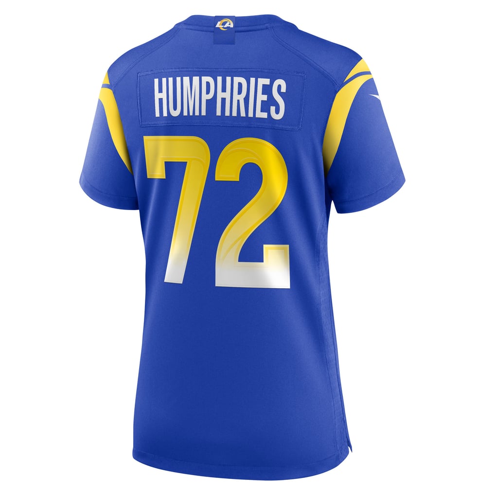 Women's Los Angeles Rams D.J. Humphries Royal Team Game Jersey