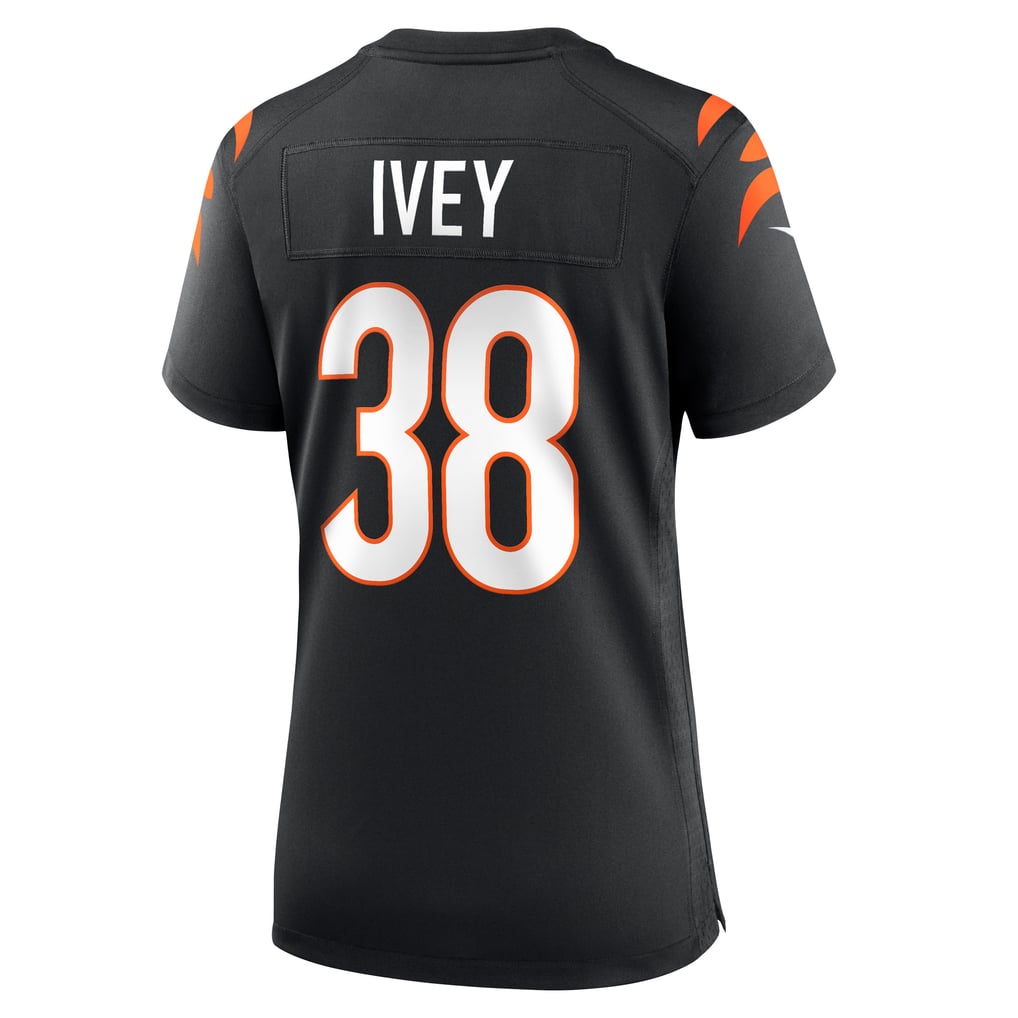 Women's Cincinnati Bengals DJ Ivey Black Team Game Jersey