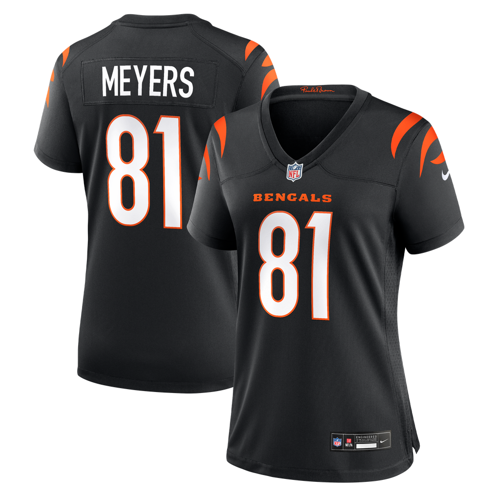 Women's Cincinnati Bengals Dohnte Meyers Black Team Game Jersey