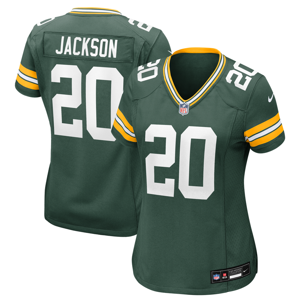 Women's Green Bay Packers Domani Jackson Green Team Game Jersey