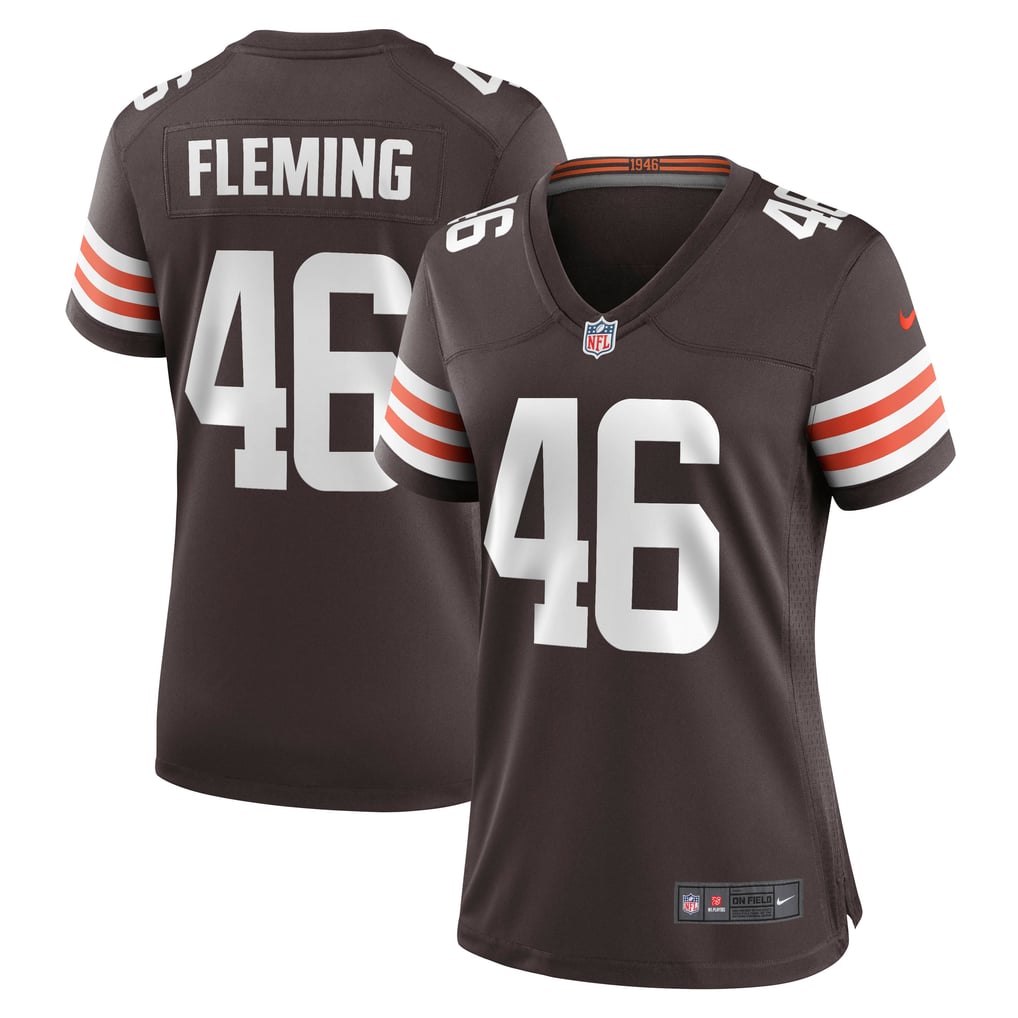 Women's Cleveland Browns Don Fleming Brown Retired Player Jersey
