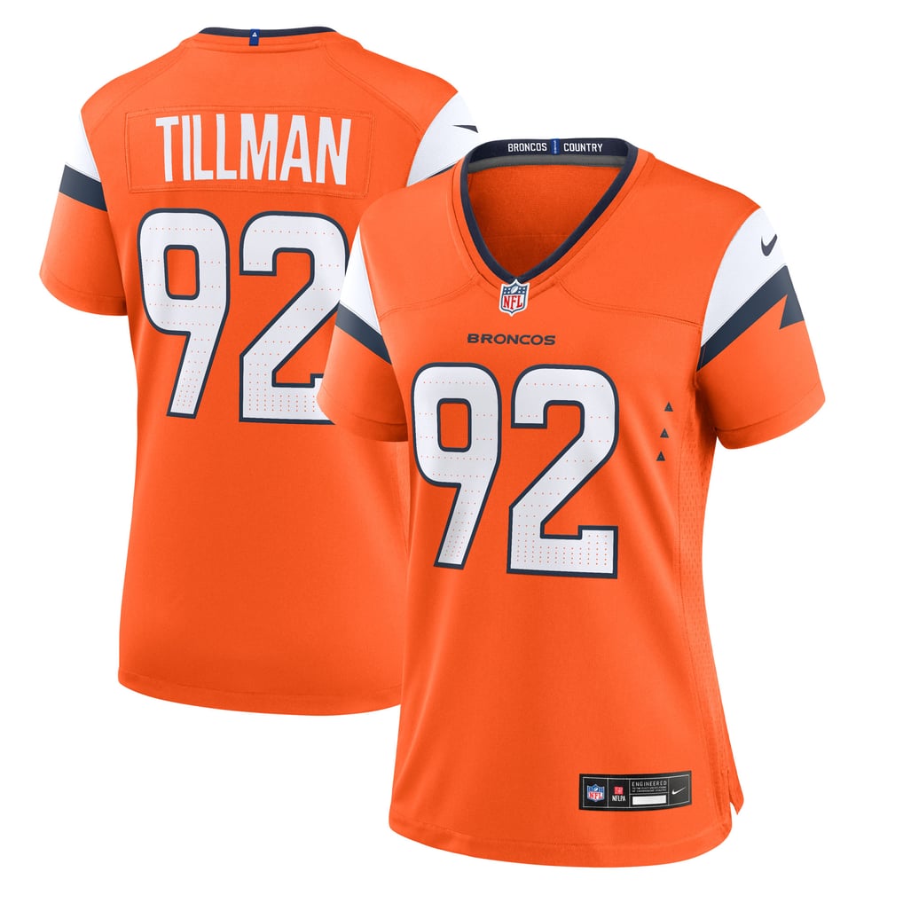 Women's Denver Broncos Dondrea Tillman Orange Team Game Jersey