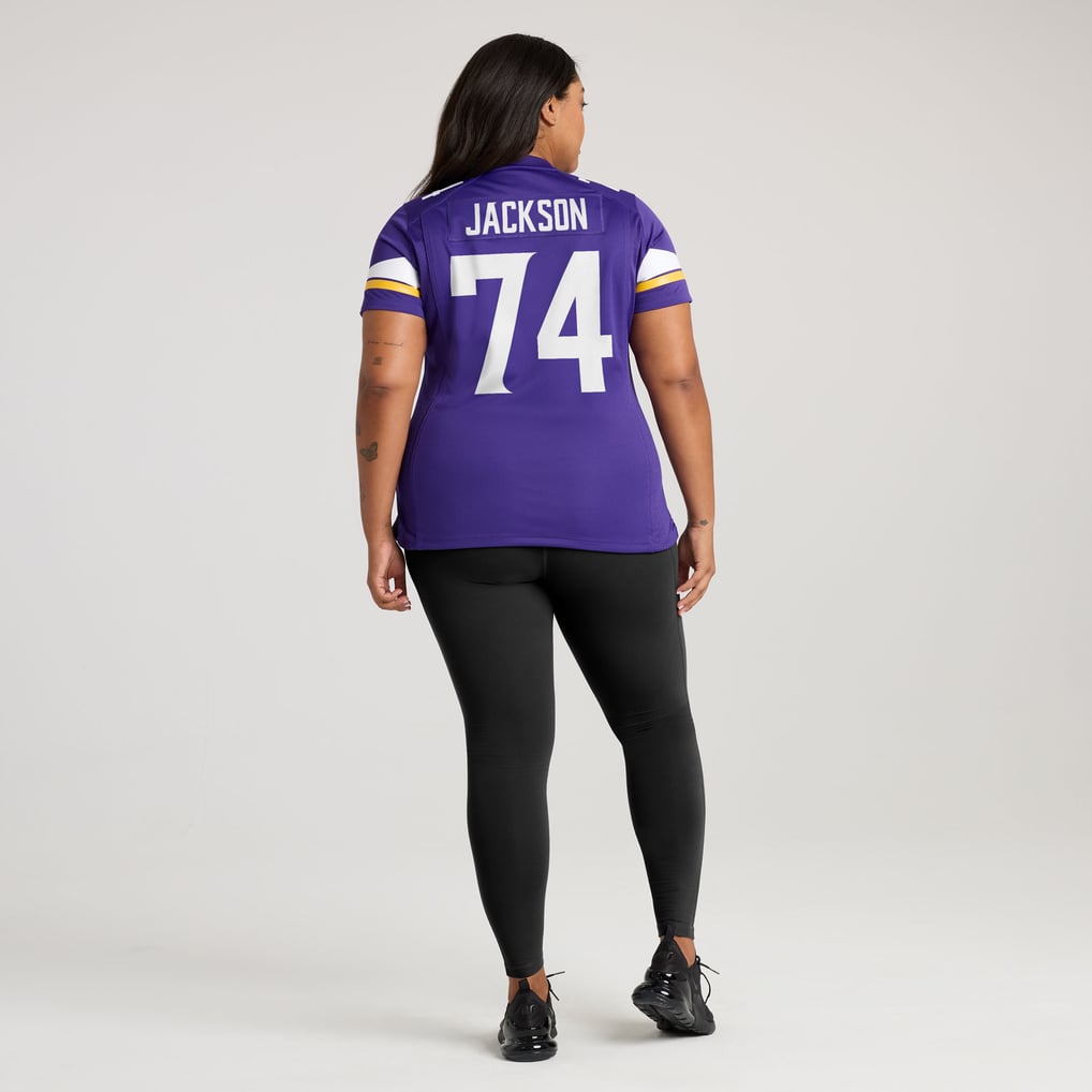 Women's Minnesota Vikings Donovan Jackson Purple Team Game Jersey
