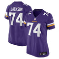 Women's Minnesota Vikings Donovan Jackson Purple Team Game Jersey