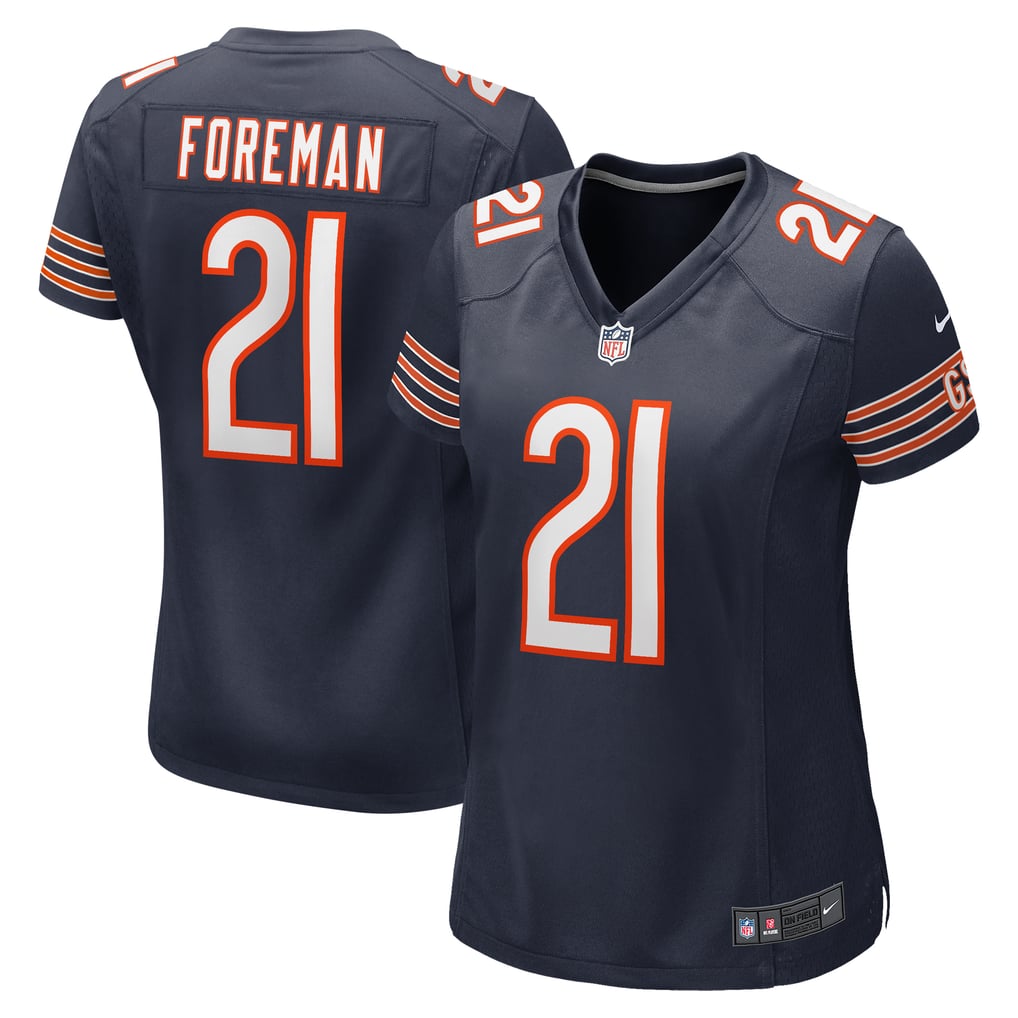 Women's Chicago Bears D'Onta Foreman Navy Game Jersey