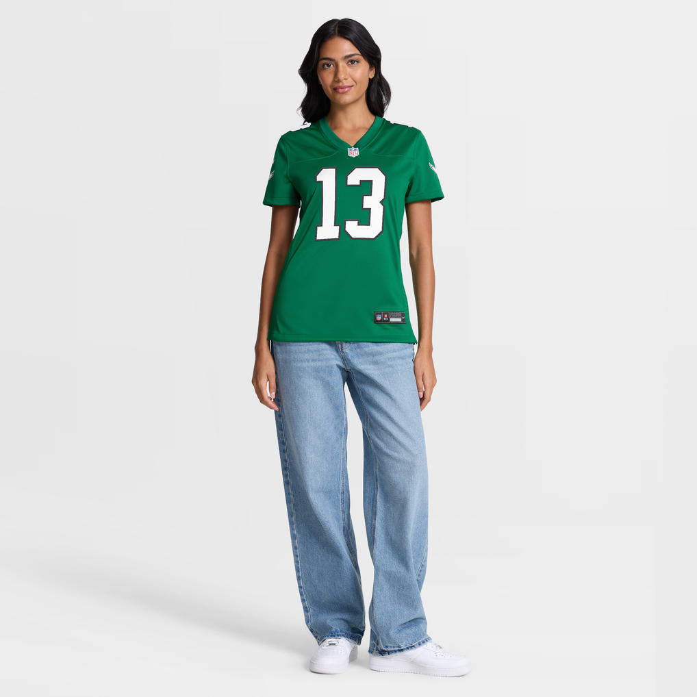 Women's Philadelphia Eagles Dontayvion Wicks Kelly Green Alternate Game Jersey