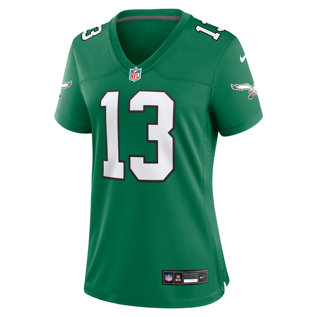 Women's Philadelphia Eagles Dontayvion Wicks Kelly Green Alternate Game Jersey