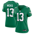 Women's Philadelphia Eagles Dontayvion Wicks Kelly Green Alternate Game Jersey