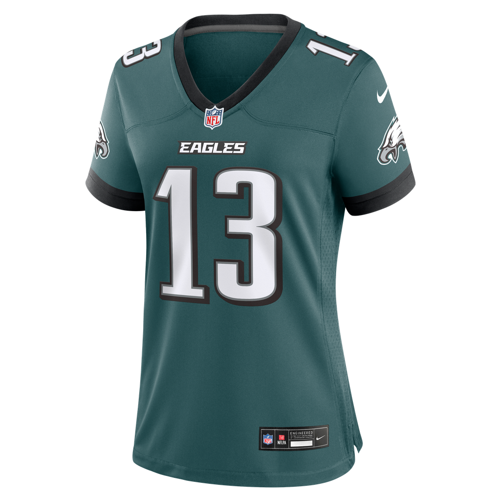 Women's Philadelphia Eagles Dontayvion Wicks Midnight Green Team Game Jersey