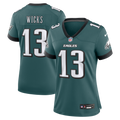Women's Philadelphia Eagles Dontayvion Wicks Midnight Green Team Game Jersey