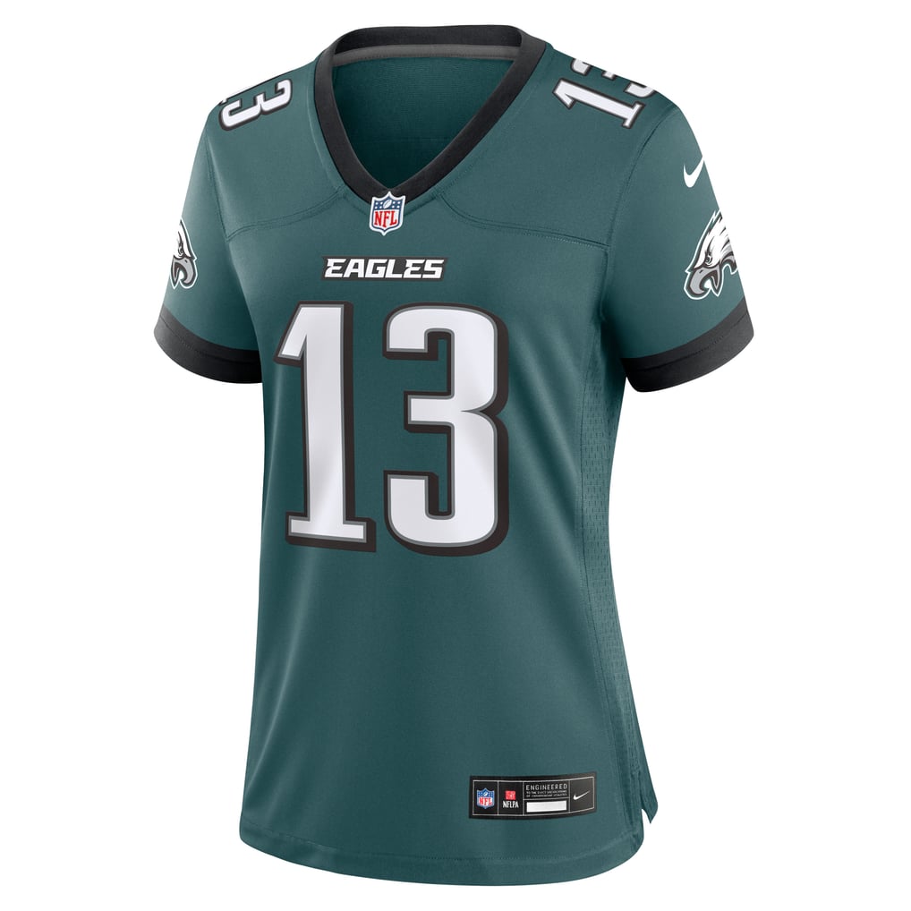 Women's Philadelphia Eagles Dontayvion Wicks Midnight Green Team Game Jersey