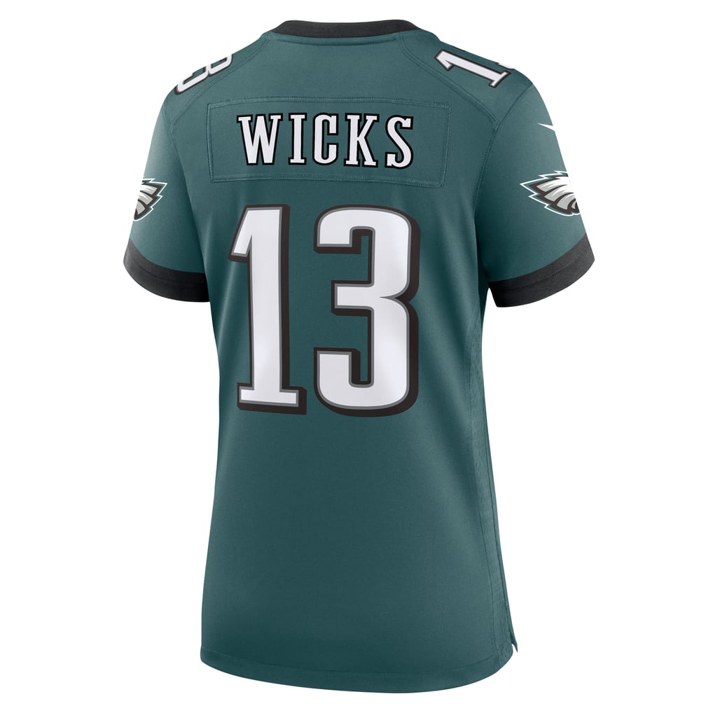 Women's Philadelphia Eagles Dontayvion Wicks Midnight Green Team Game Jersey