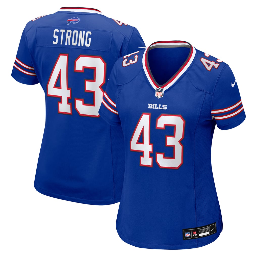 Women's Buffalo Bills Dorian Strong Royal Team Game Jersey