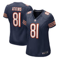 Women's Chicago Bears Doug Atkins Navy Game Retired Player Jersey