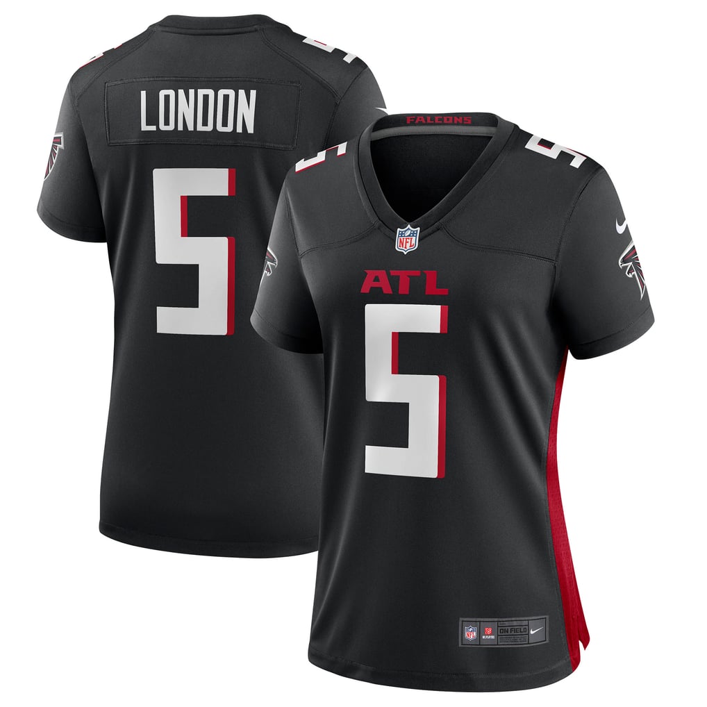 Women's Atlanta Falcons Drake London Black Player Game Jersey