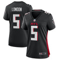 Women's Atlanta Falcons Drake London Black Player Game Jersey
