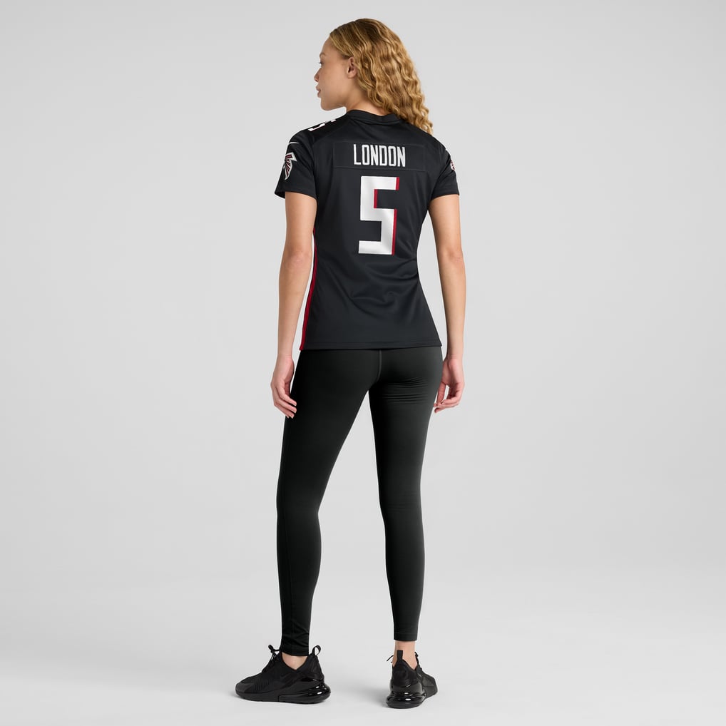 Women's Atlanta Falcons Drake London Black Player Game Jersey