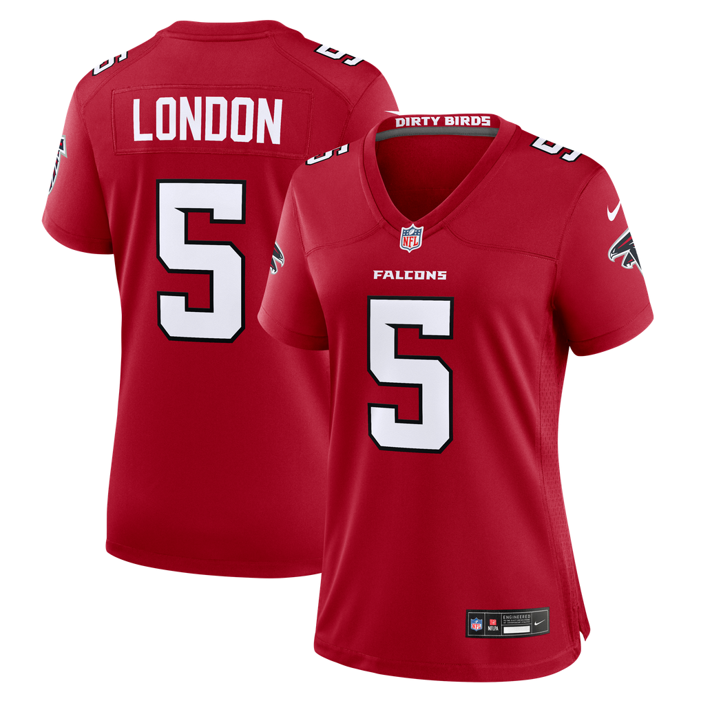 Women's Atlanta Falcons Drake London Red Game Jersey