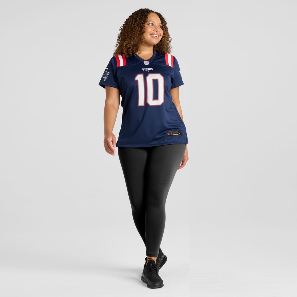 Women's New England Patriots Drake Maye Navy Player Game Jersey
