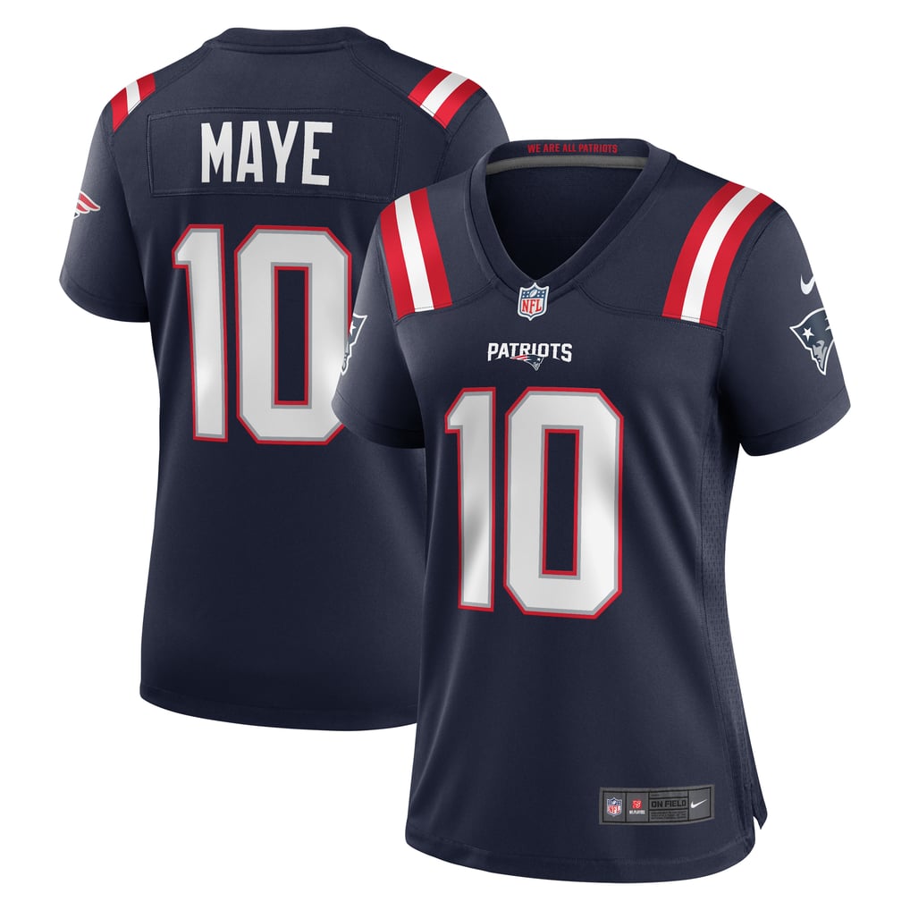 Women's New England Patriots Drake Maye Navy Player Game Jersey