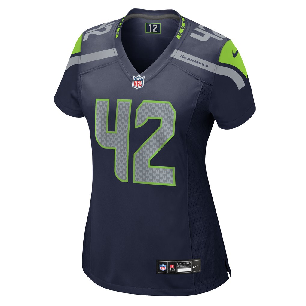 Women's Seattle Seahawks Drake Thomas College Navy Team Game Jersey