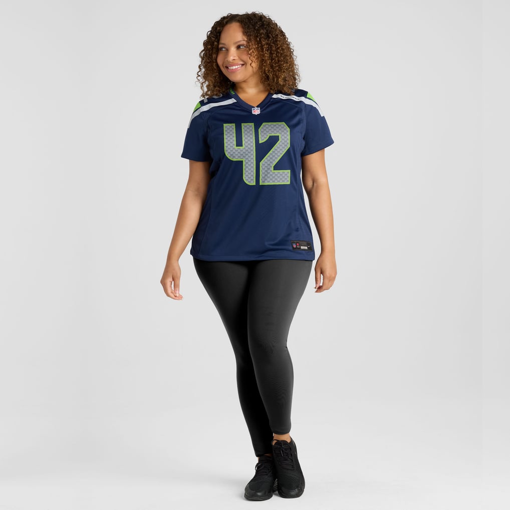 Women's Seattle Seahawks Drake Thomas College Navy Team Game Jersey