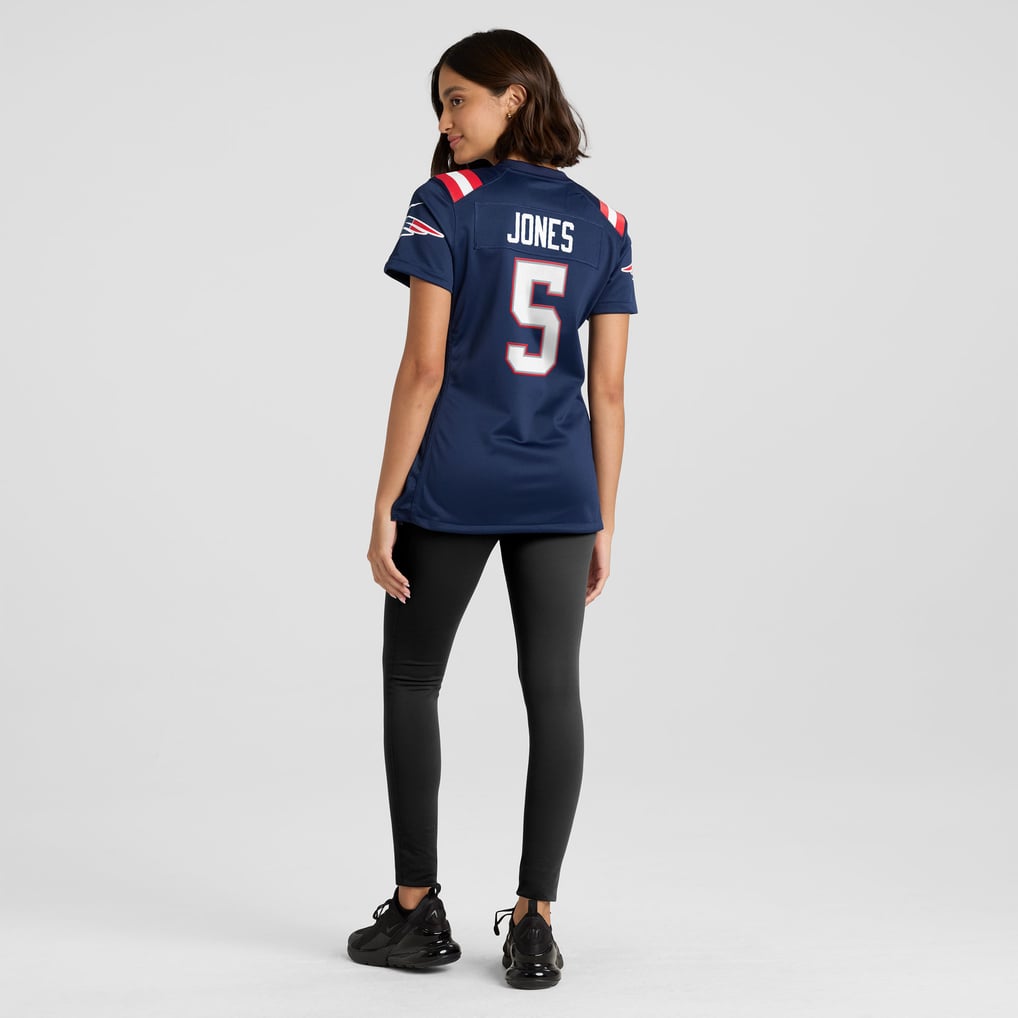 Women's New England Patriots Dre'Mont Jones Navy Team Game Jersey