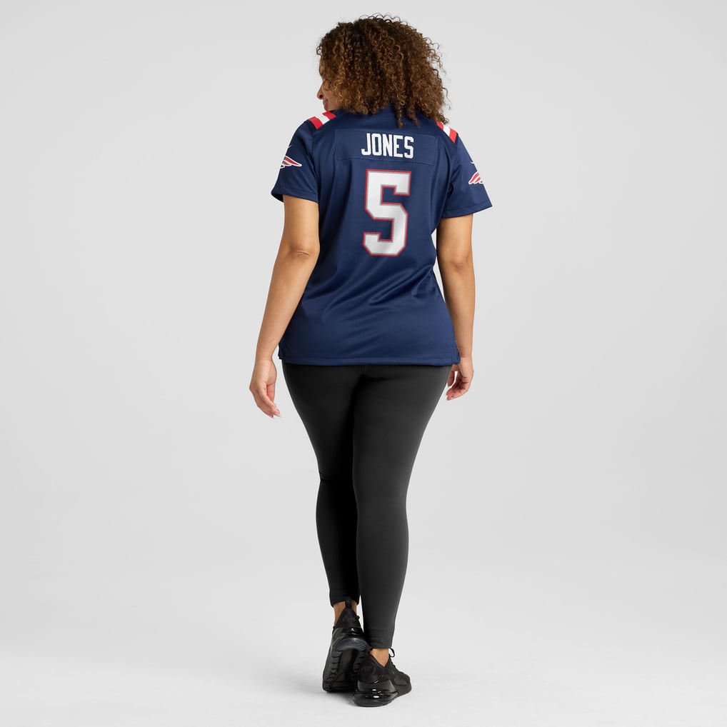 Women's New England Patriots Dre'Mont Jones Navy Team Game Jersey