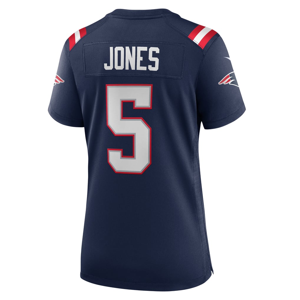 Women's New England Patriots Dre'Mont Jones Navy Team Game Jersey