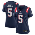 Women's New England Patriots Dre'Mont Jones Navy Team Game Jersey