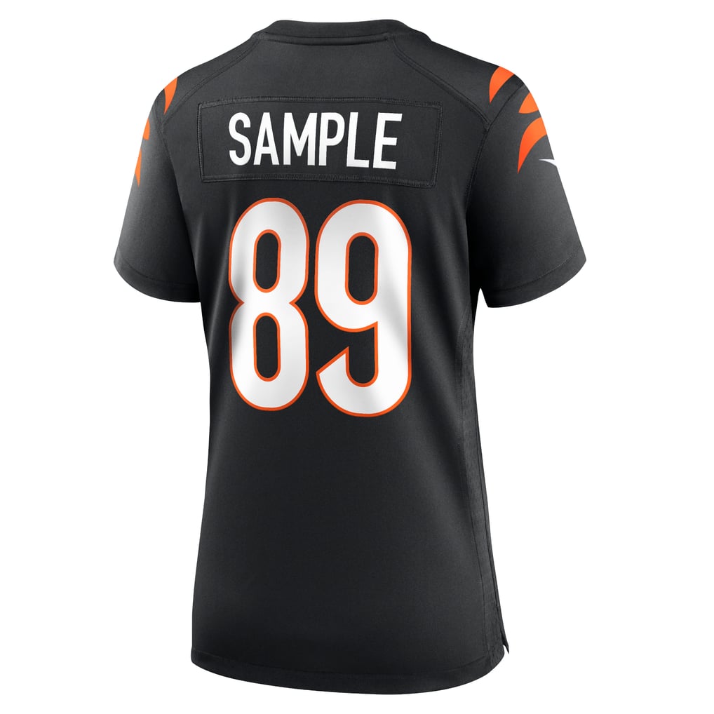 Women's Cincinnati Bengals Drew Sample Black Game Jersey