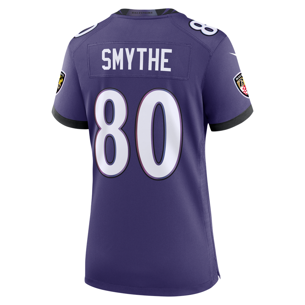 Women's Baltimore Ravens Durham Smythe Purple Team Game Jersey