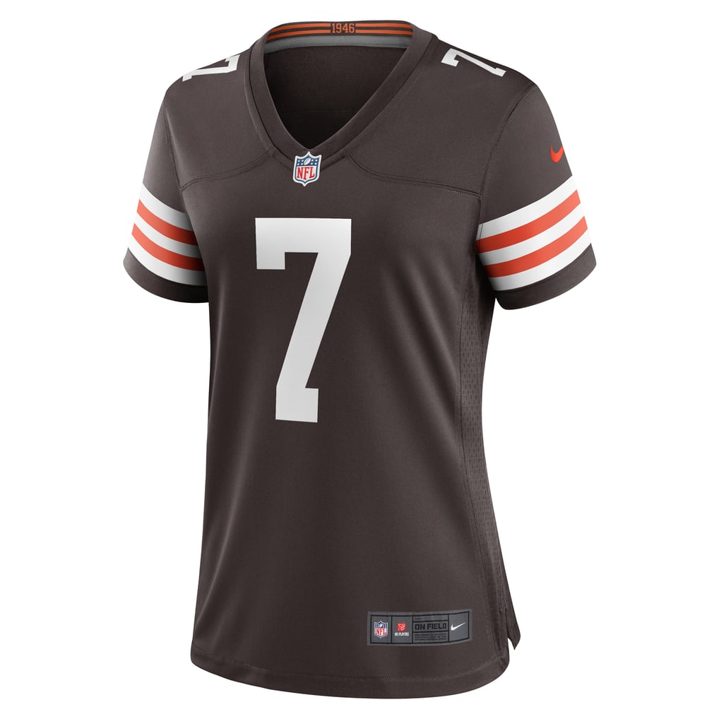 Women's Cleveland Browns Dustin Hopkins Brown Team Game Jersey