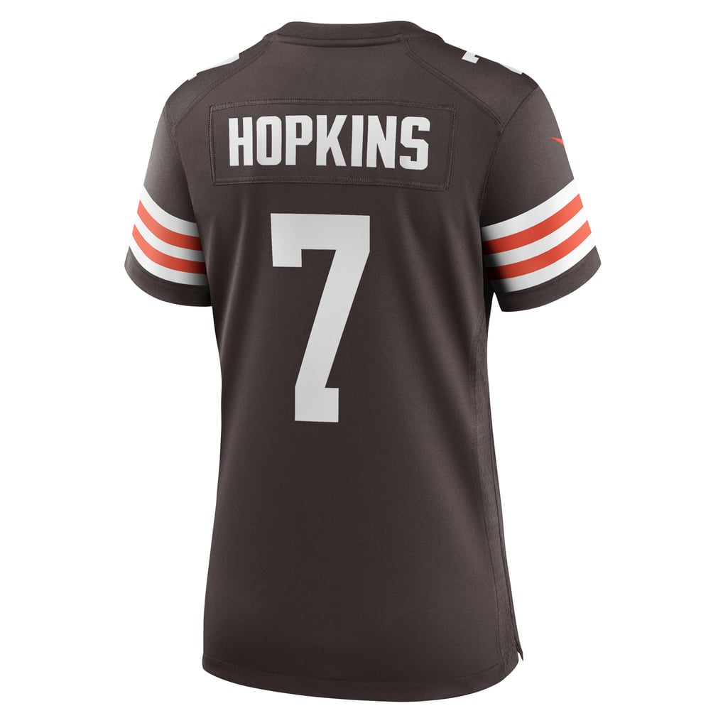Women's Cleveland Browns Dustin Hopkins Brown Team Game Jersey
