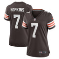 Women's Cleveland Browns Dustin Hopkins Brown Team Game Jersey