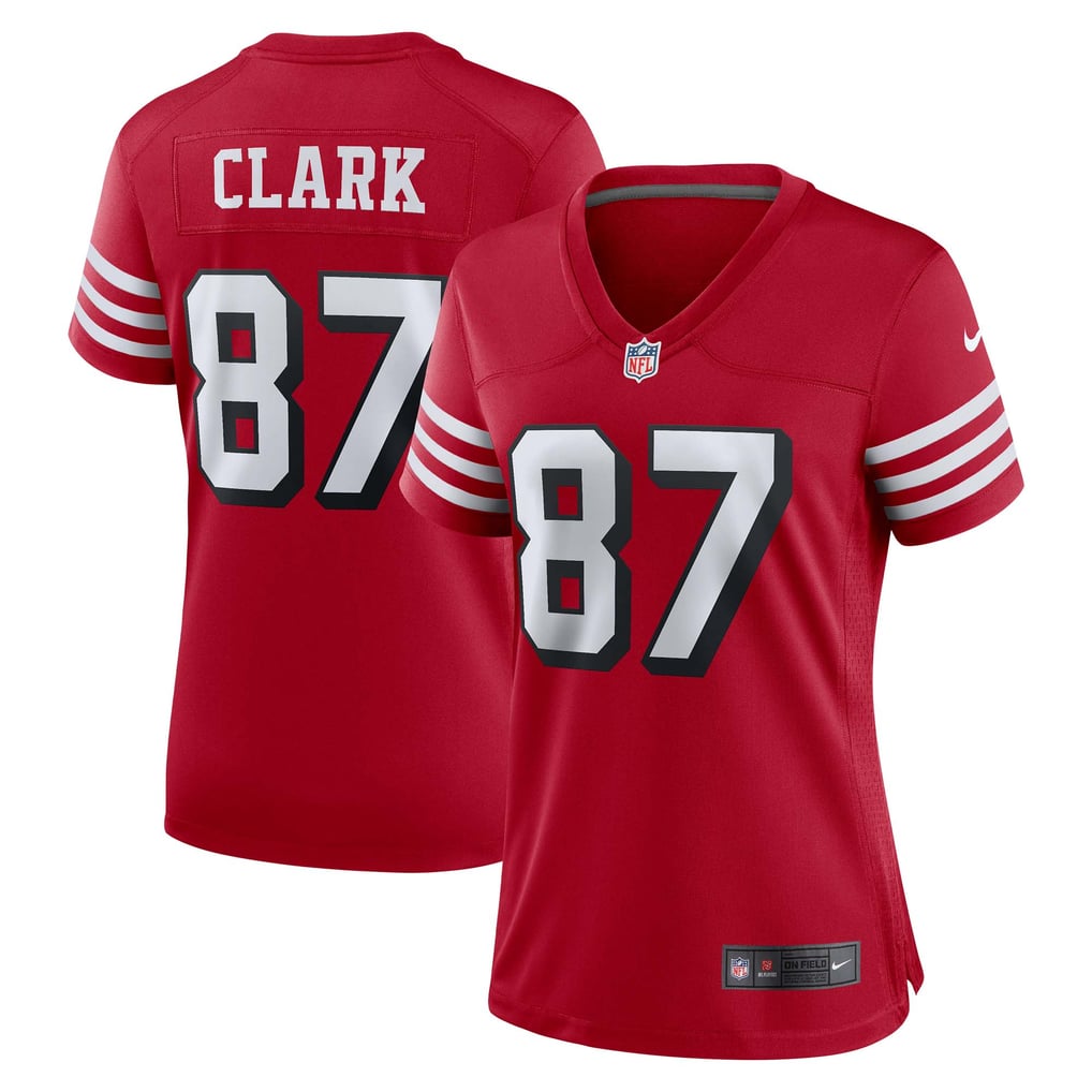 Women's San Francisco 49ers Dwight Clark Scarlet Alternate Game Jersey