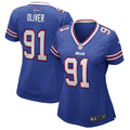 Women's Ed Oliver Royal Buffalo Bills Game Jersey