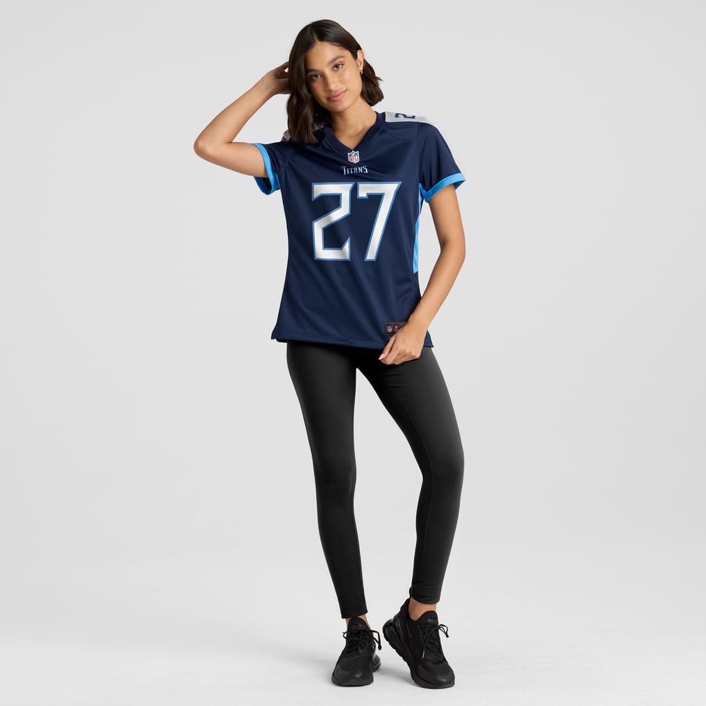 Women's Tennessee Titans Eddie George Navy Game Retired Player Jersey